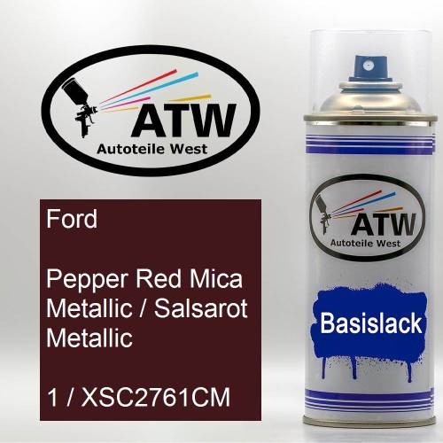 Ford, Pepper Red Mica Metallic / Salsarot Metallic, 1 / XSC2761CM: 400ml Sprühdose, von ATW Autoteile West.